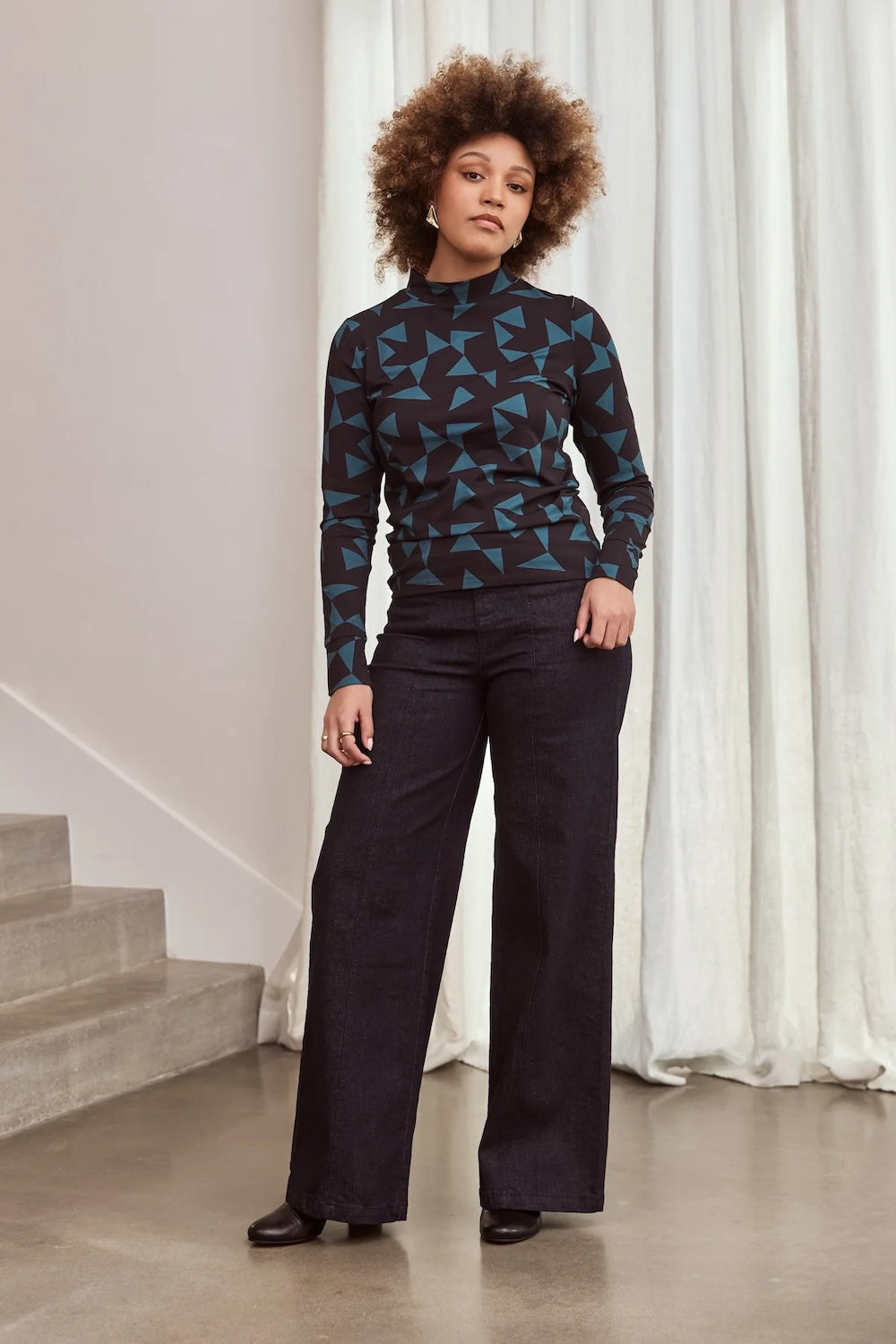 Frock Me Out Tango Mock Neck Top