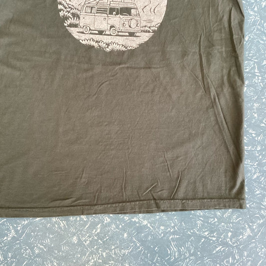 IMPERFECT: Moore Collection Big Sur VW Bus Tee - Green Large
