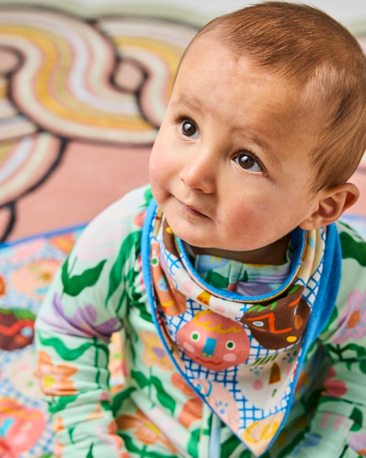 Kip & Co Happy Stars Organic Cotton Dribble Bib Set of 2