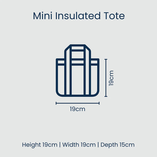 Project Ten Blue Palm Mini Insulated Tote