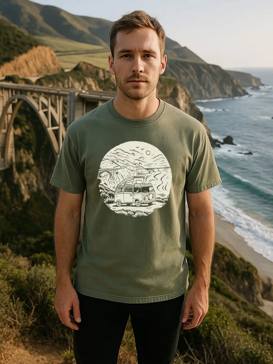 Moore Collection Big Sur VW Bus Tee - Green