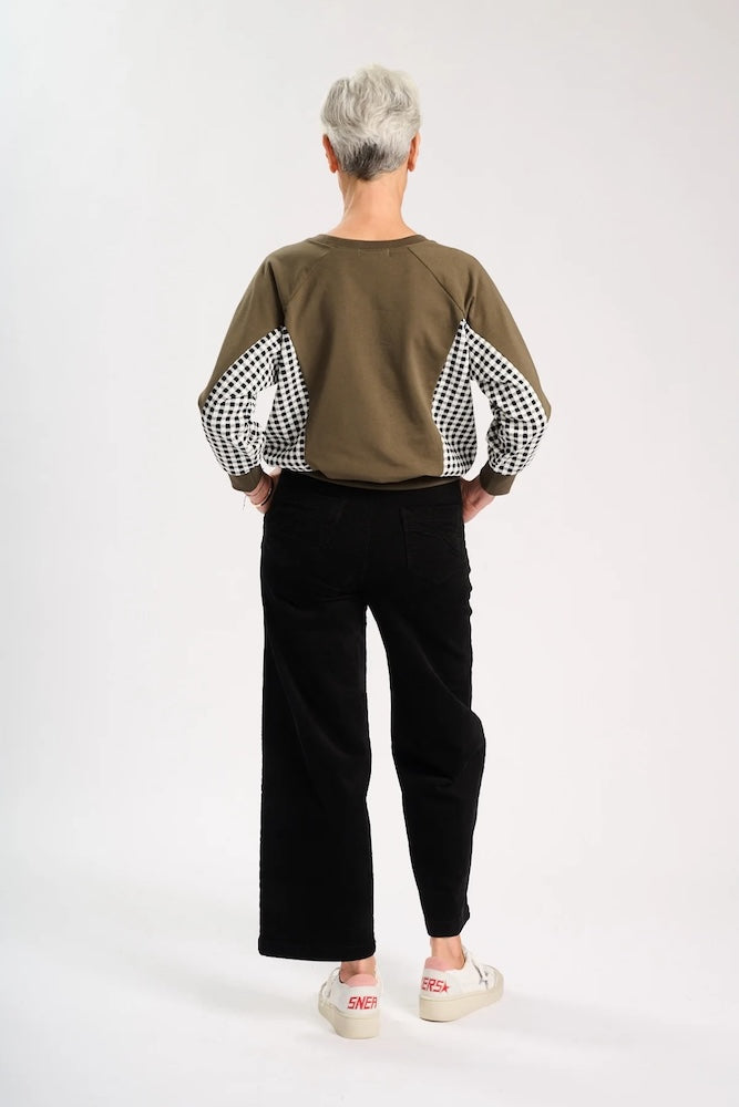 Olga de Polga Peggy Sue Velvet Corduroy Pants - Black
