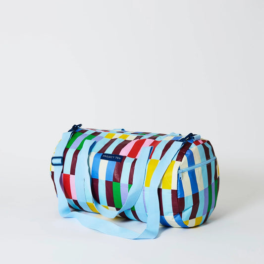Project Ten Multi Stripe Barrel Bag
