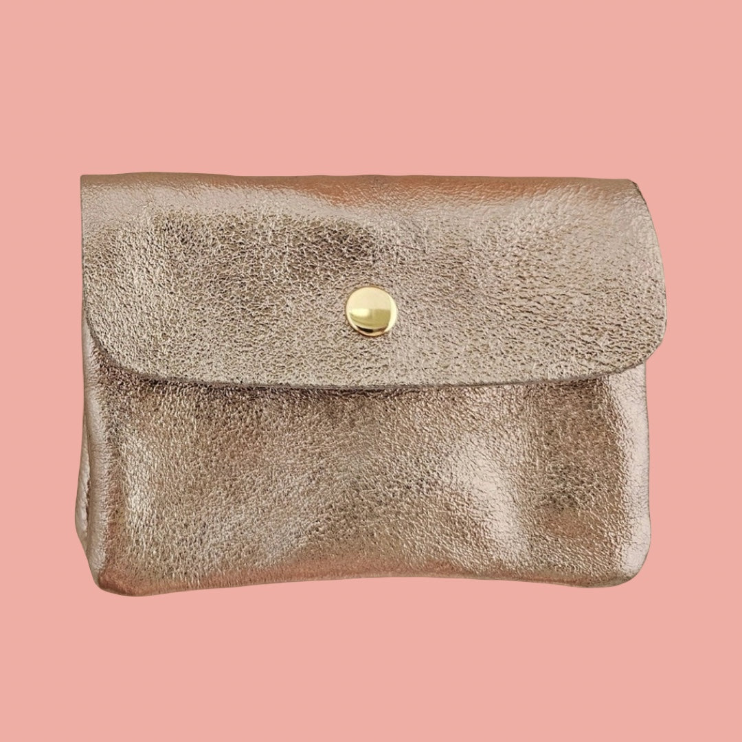 Royal Marais Metallic Leather Kangoo Wallet