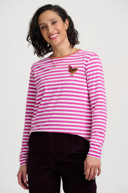 Sugarhill Brighton Brunswick Long Sleeve Tee - Chicken