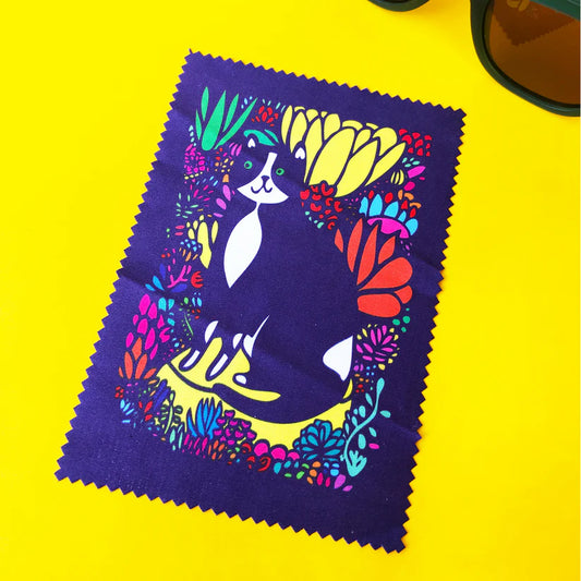 Able & Game Cat in the Succulents Microfibre Cloth