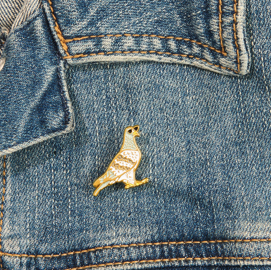 And Here We Are Pigeon Pin