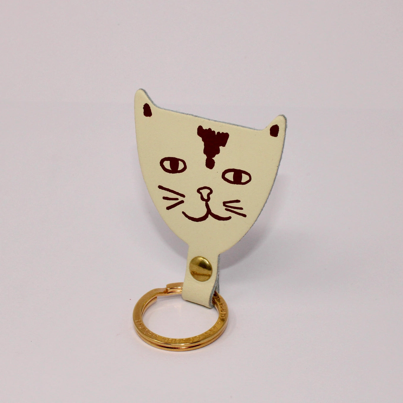 Ark Cat Key Fob - Cream
