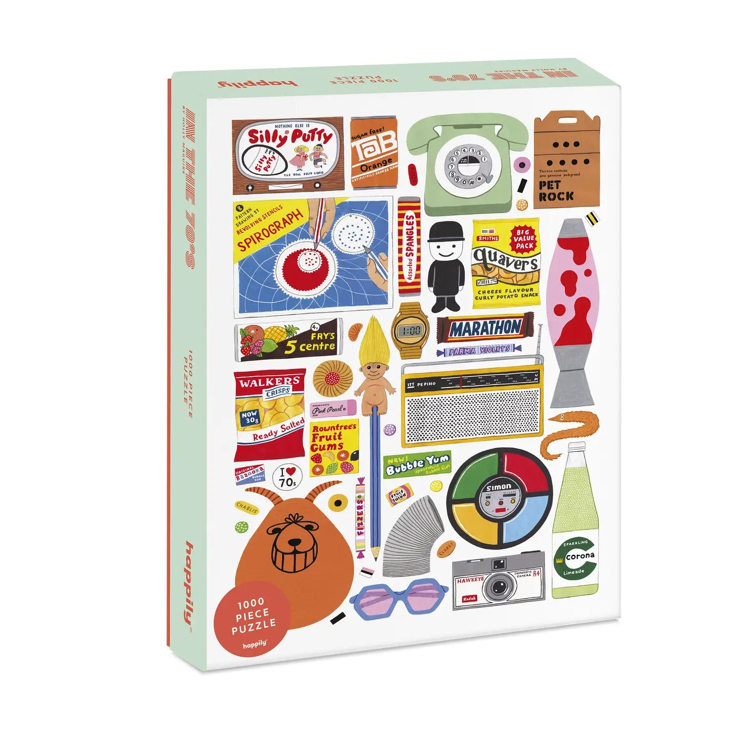 Happily Puzzles Retro '70s 1000 Piece Jigsaw Puzzle