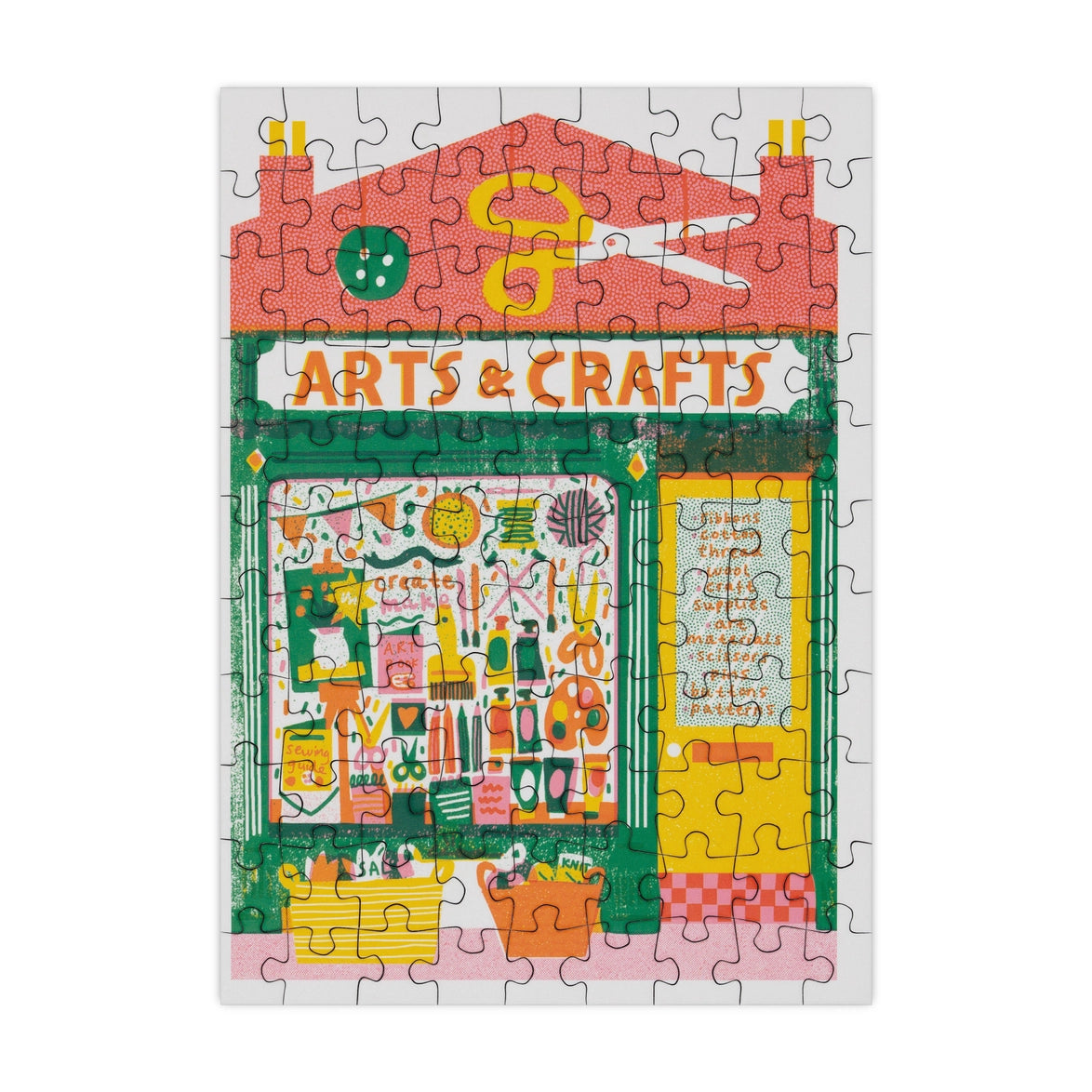 Happily Puzzles Arts & Craft Shop 99 Piece Mini Jigsaw Puzzle