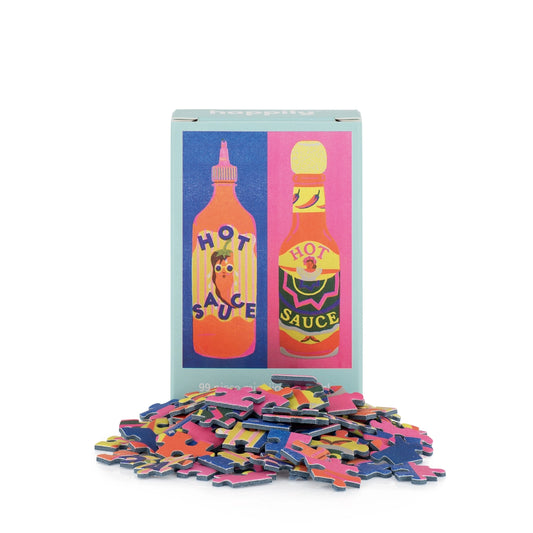 Happily Puzzles Hot Sauce 99 Piece Mini Jigsaw Puzzle