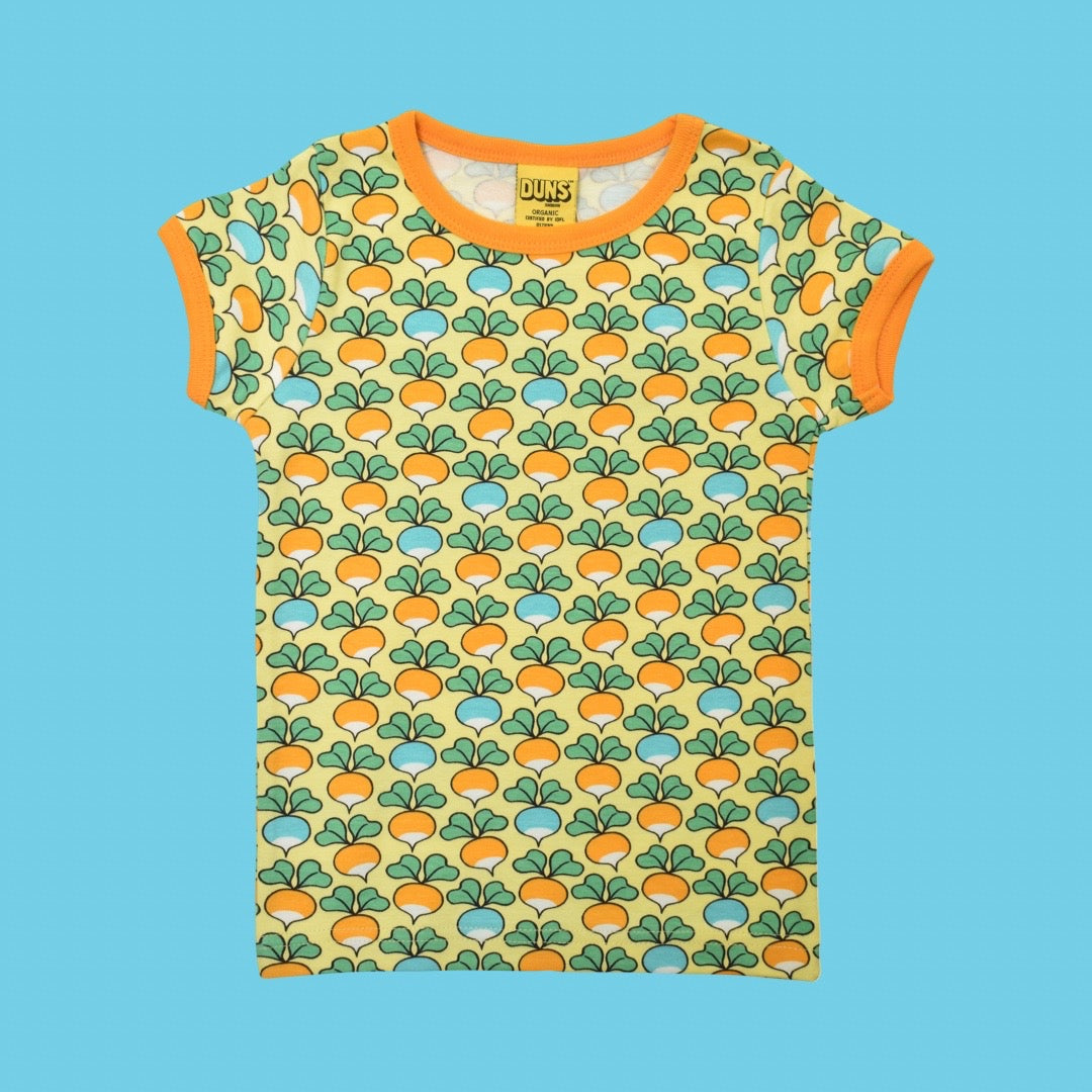 Duns Multi Radish Yellow Cream Kids' Short Sleeve Tee