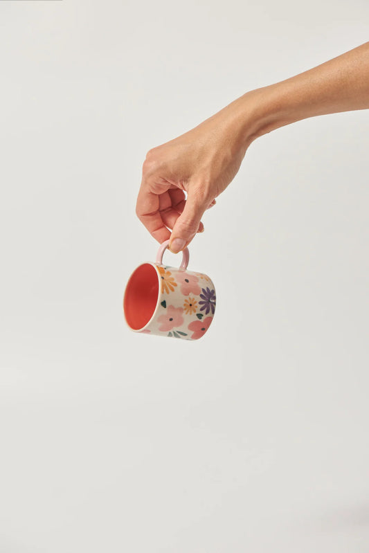Jones & Co Ditsy Espresso Cup - Pink
