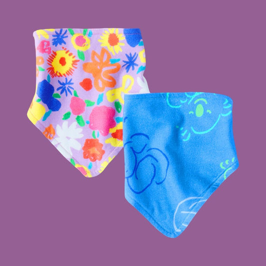 Kip & Co X Ken Done Aussie Organic Cotton Dribble Bib Set of 2