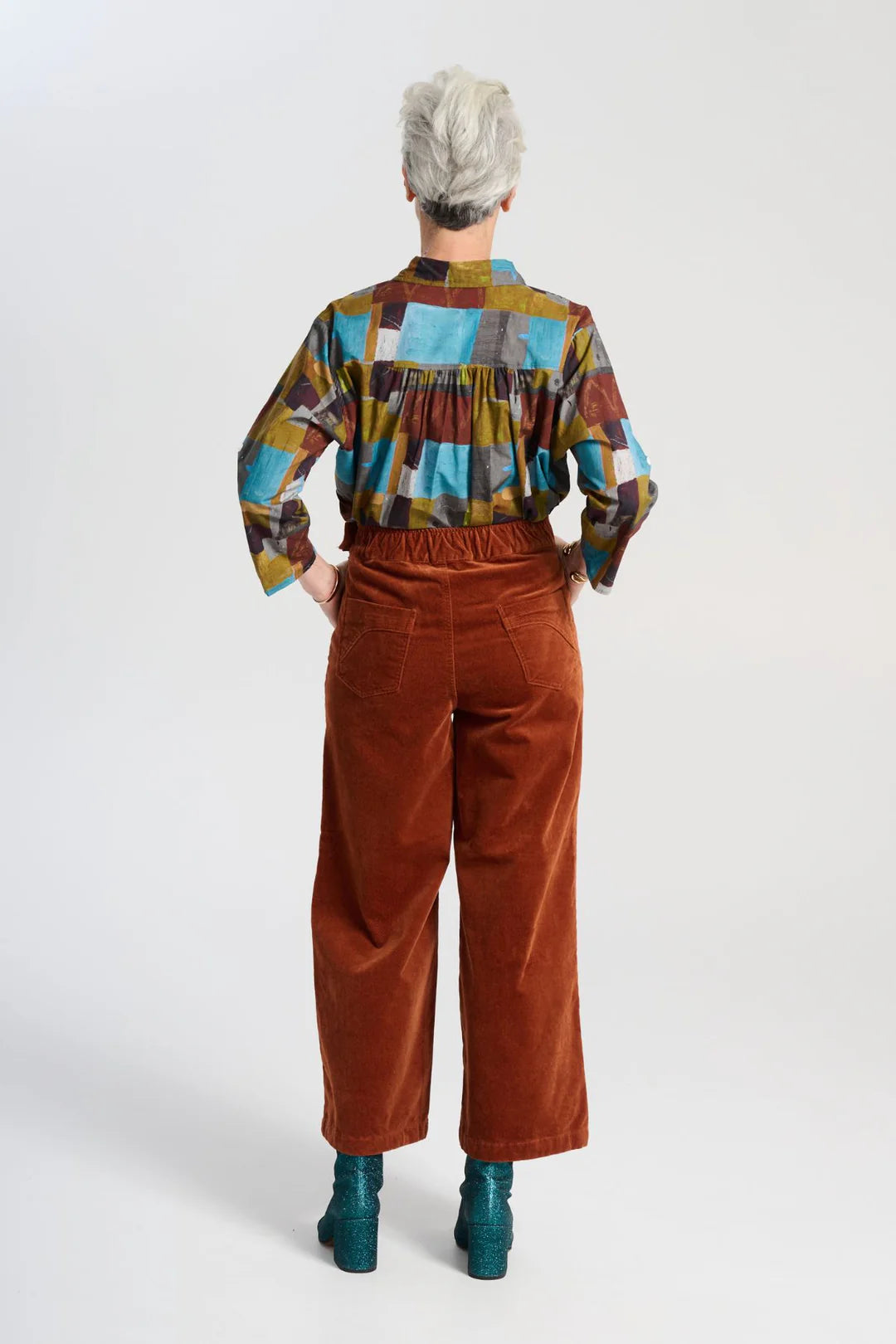 Olga de Polga Peggy Lou Velvet Corduroy Pants - Caramel