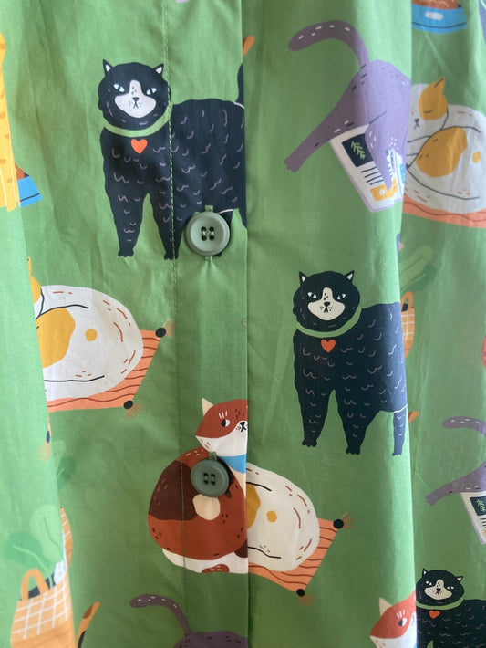 Origami Doll Ashley Funny Cats Skirt