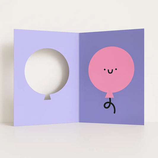Rumble Cards Die Cut Balloon Card