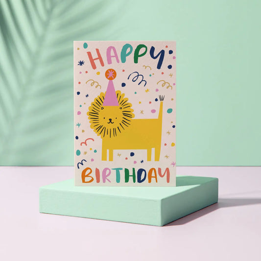 Rumble Cards Happy Birthday Lion Card