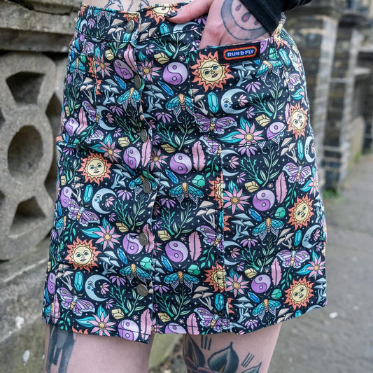 Run and Fly Mystic Summer Mini Skirt