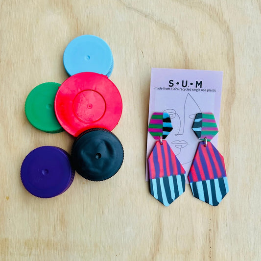 Single Use Multiverse Gem Drop Dangles - Stripes