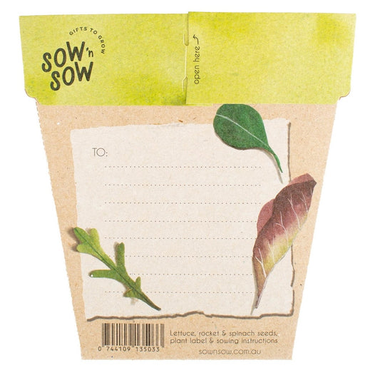 Sow 'n' Sow A Gift of Seeds - Leafy Greens