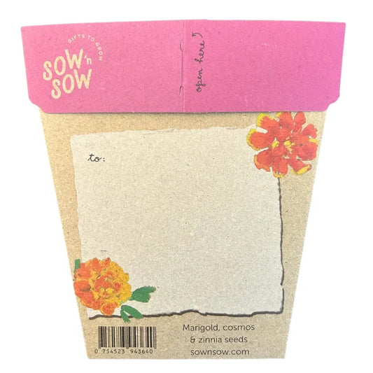 Sow 'n' Sow A Gift of Seeds - Thanks a Bunch