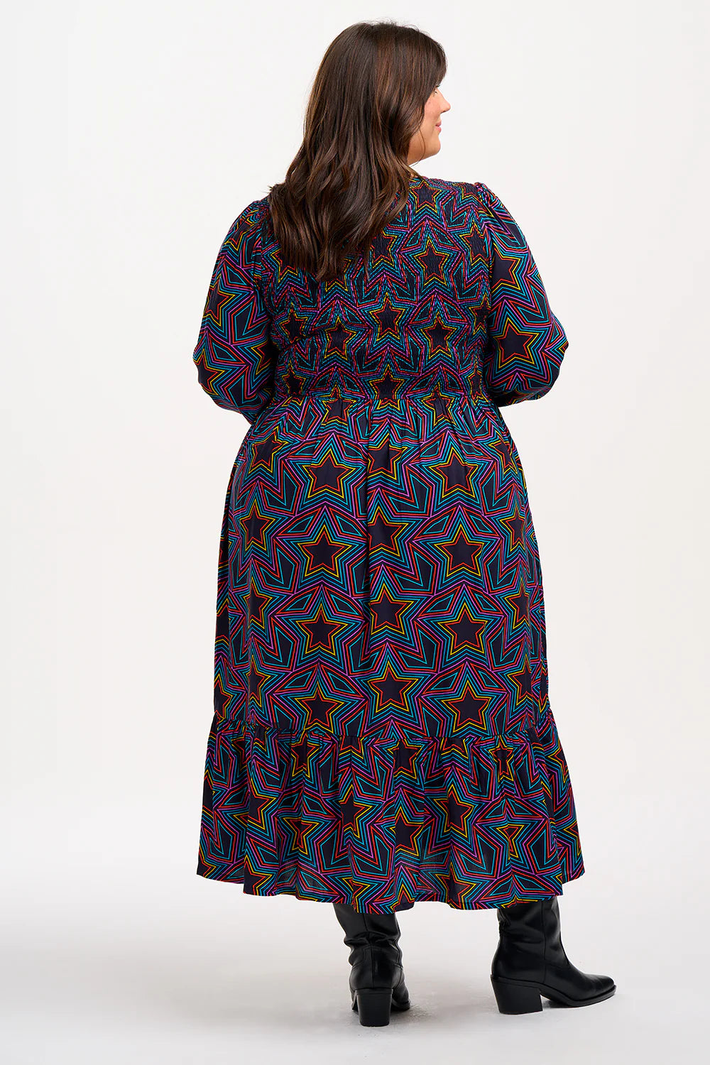 Sugarhill Brighton Amberley Midi Shirred Dress