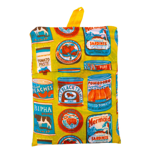 Yellow Owl Workshop Art Sack Shopping Bag - Tins by The Printed Peanut