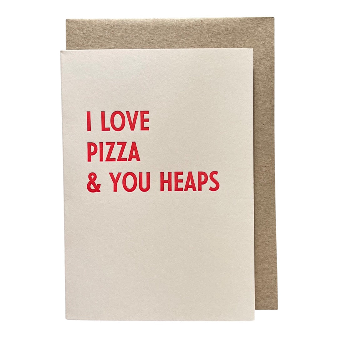 Bright Press I Love Pizza Card