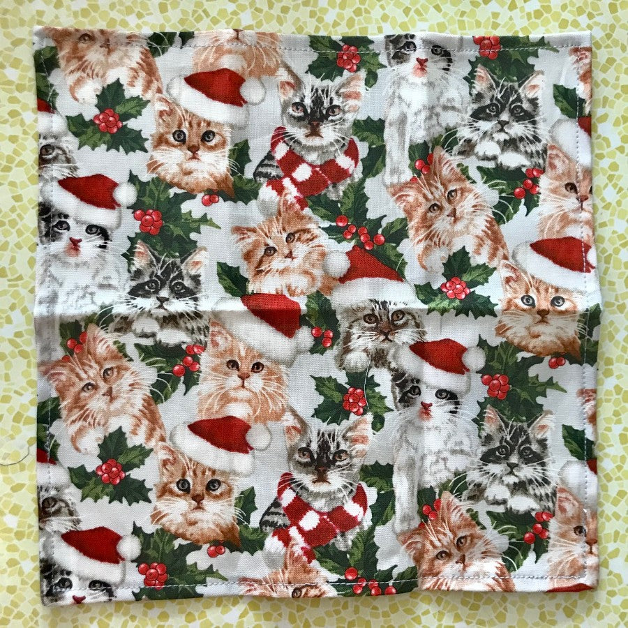 Christmas Cats Hanky