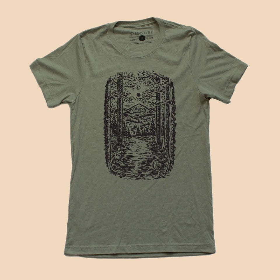 Moore Collection Trail Tee - Heather Olive