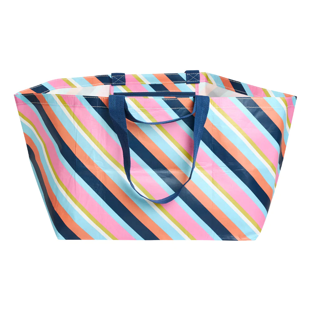 Project Ten Candy Stripe Oversized Tote