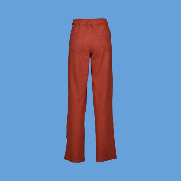 Olga de Polga Peggy Lino Long Pants - Rose Brick Linen