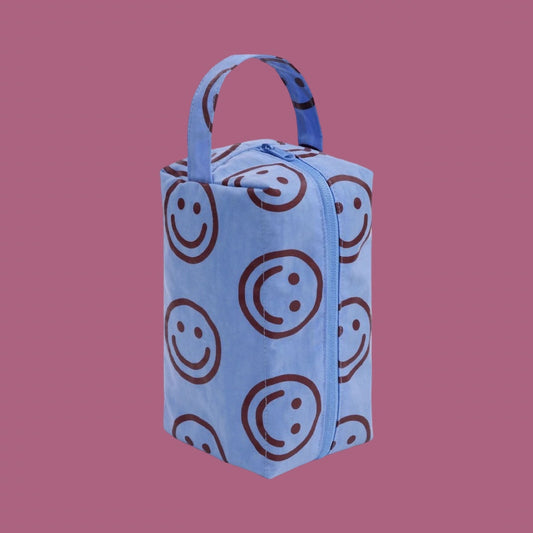 Baggu Dopp Kit - Misty Blue Happy