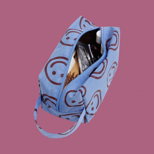 Baggu Dopp Kit - Misty Blue Happy