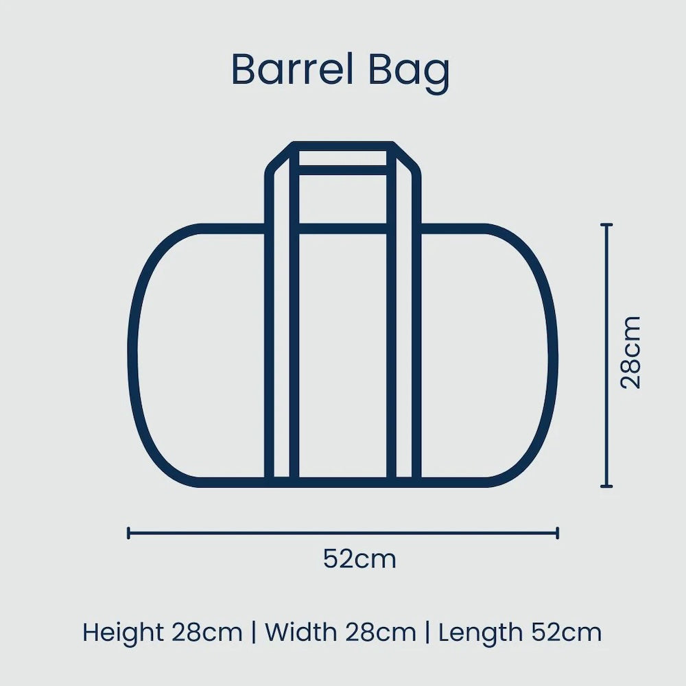 Project Ten Multi Stripe Barrel Bag