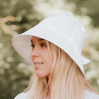 Bedhead Vacationer Reversible Adult Sun Hat - Finley/Blanc