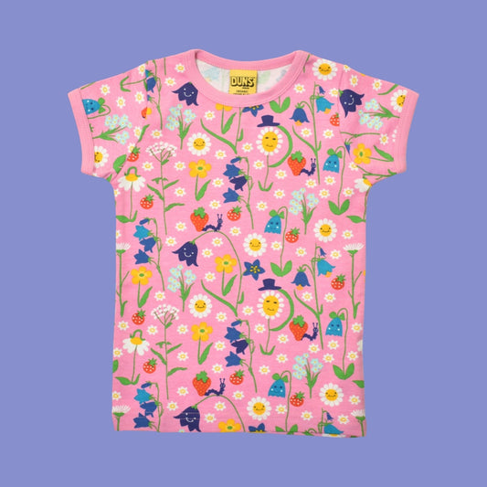 Duns Chiffon Lilac Happy Flower Kids' Short Sleeve Tee