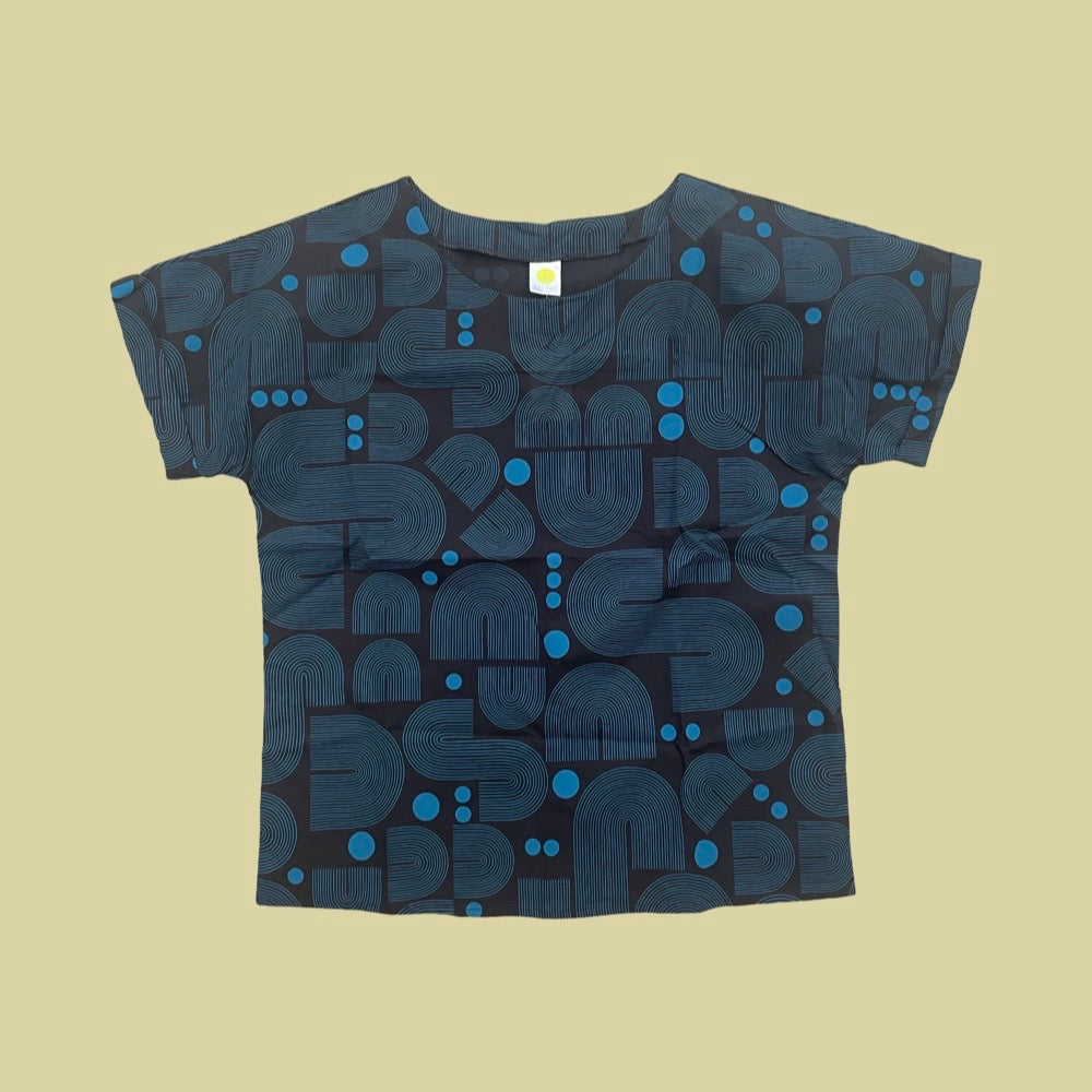 Essaye Bella Bauhaus Top - Black/Blue