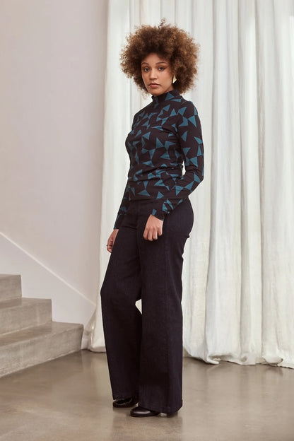 Frock Me Out Tango Mock Neck Top