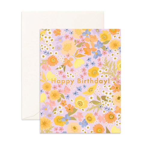 Fox & Fallow Birthday Floralscape Card