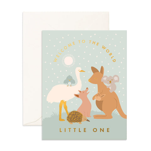 Fox & Fallow Welcome Little One Outback Card