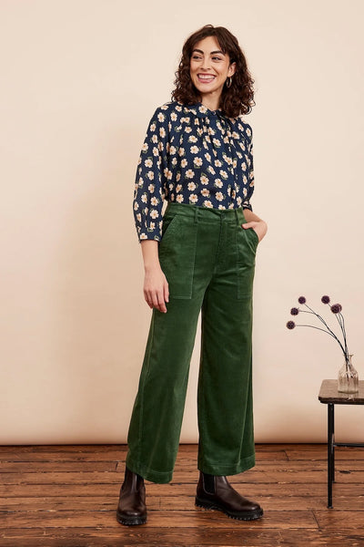 Emily & Fin Gwen Navy Floral Blouse