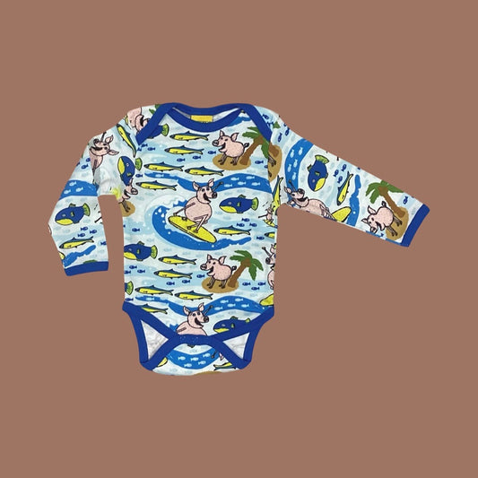 Duns Surf Pig Long Sleeve Bodysuit