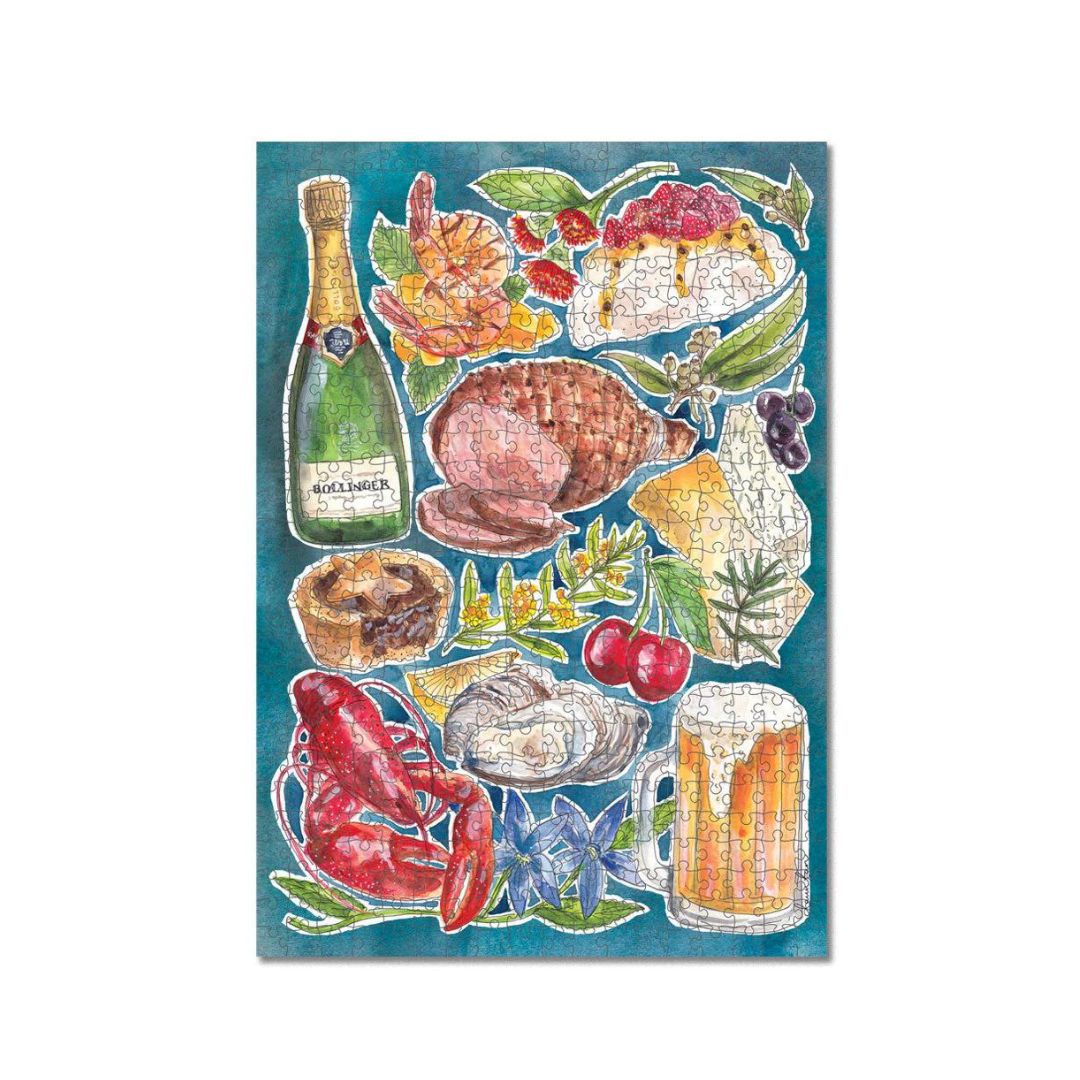 Journey of Something Pavlova and Prawns Jigsaw Puzzle completed