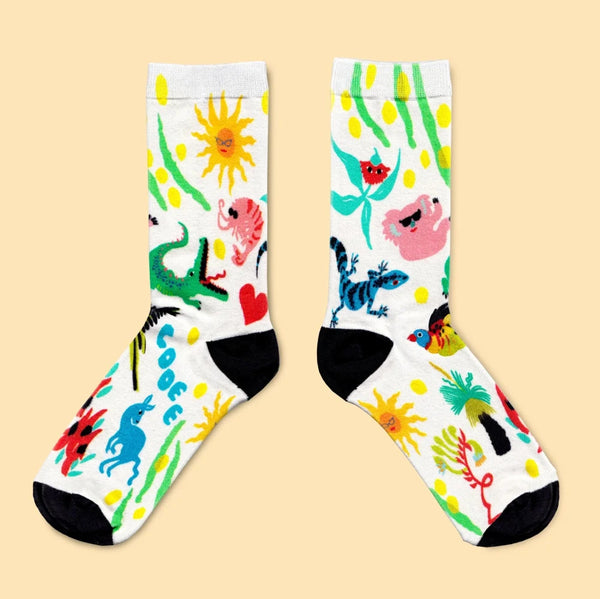 Julie White Cooee Socks