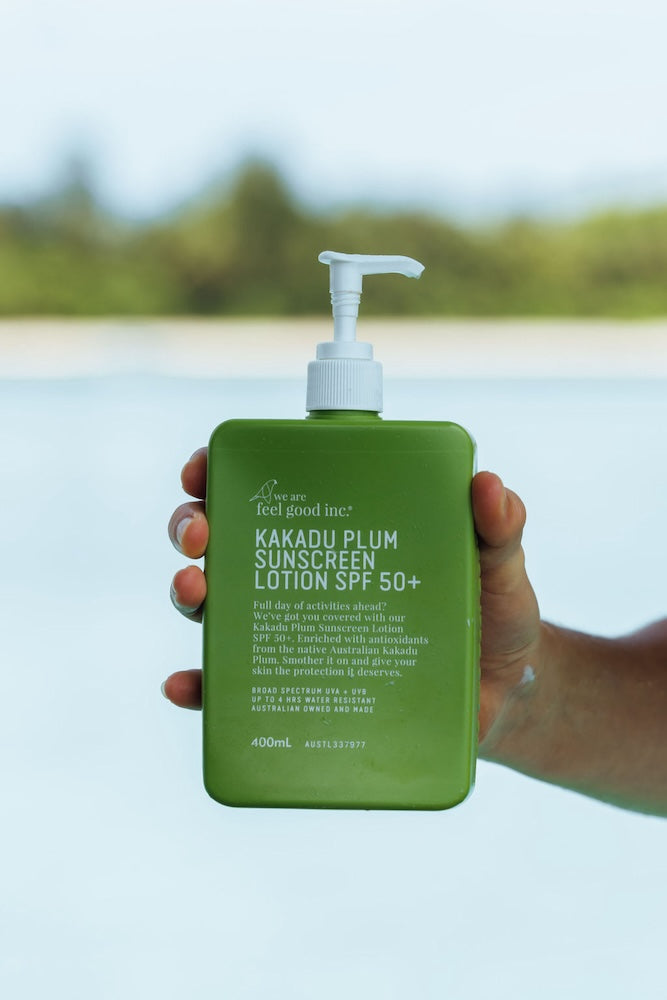 We Are Feel Good Inc Kakadu Plum Sunscreen SPF50+ 400ml