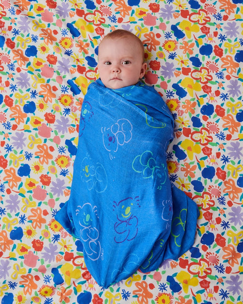 Kip & Co X Ken Done Koala Cuddles Bamboo Baby Swaddle