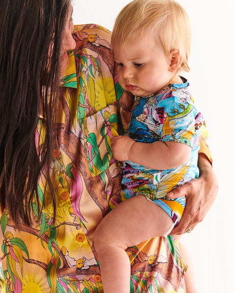 Kip & Co X May Gibbs Waterworld Short Sleeve Romper