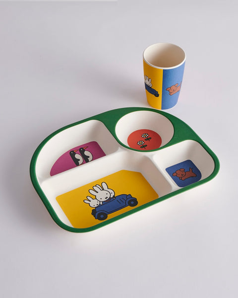 Kip & Co X Miffy Miffy's Adventures Bento Tray & Cup Set